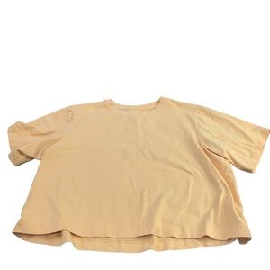 All In Motion‎ Yellow Crop Top Women’s Size Large EUC